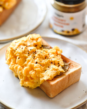 Mushroom Scrambled Egg Toast